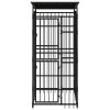 Outdoor Dog Kennel with Roof Steel 19.8 ftï¿½ï¿½