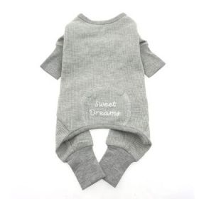 Sweet Dreams Thermal Pajamas (Color: Gray, size: X-Small)