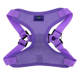 Wrap and Snap Choke Free Dog Harness (Color: Paisley Purple, size: large)