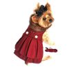 Wool Fur Trimmed Dog Harness Coat by Doggie Design