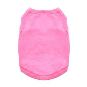 100% Cotton Dog Tanks (Color: Carnation Pink, size: 2X-Large)