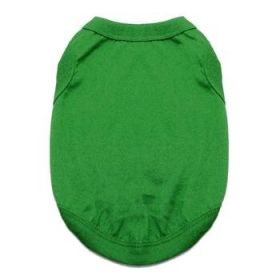 100% Cotton Dog Tanks (Color: Emerald Green, size: X-Small)