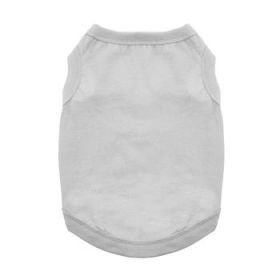 100% Cotton Dog Tanks (Color: Glacier Gray, size: large)