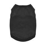 100% Cotton Dog Tanks (Color: Jet Black, size: small)