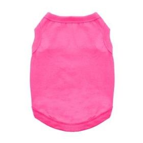 100% Cotton Dog Tanks (Color: Rasberry Sorbet, size: 3X-Large)