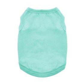 100% Cotton Dog Tanks (Color: Teal, size: small)
