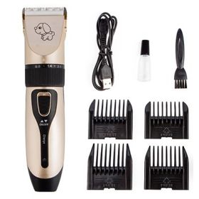 Rechargeable Dog Hair Trimmer USB Charging Electric Scissors Pet Hair Trimmer Animals Grooming Clippers Dog Hair Cut Machine XH (default: default)