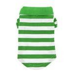Polos Striped (Color: Greenery & White, size: large)